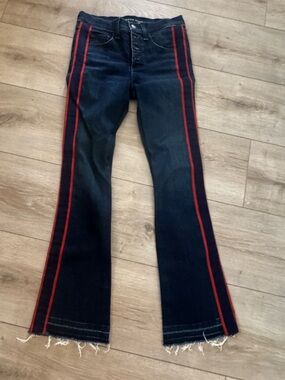 Veronica Beard Jeans boot cut dark wash designer high end jean Carolyn 24